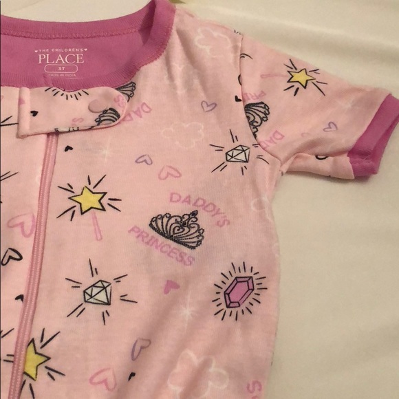 🆕Tod Girls Daddy’s Princess 1pc Shorts Pjs - 3T - Picture 3 of 4